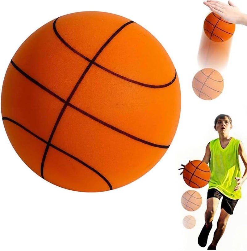 Sprstar Silent Basketball Size 7 (29.5") - Upgrade Foam Basketball Arcade Game Indoor,Ball for Quiet Dribbling and Indoor Training,Pro PU Foam Ball – Higher Bounce - Image 1